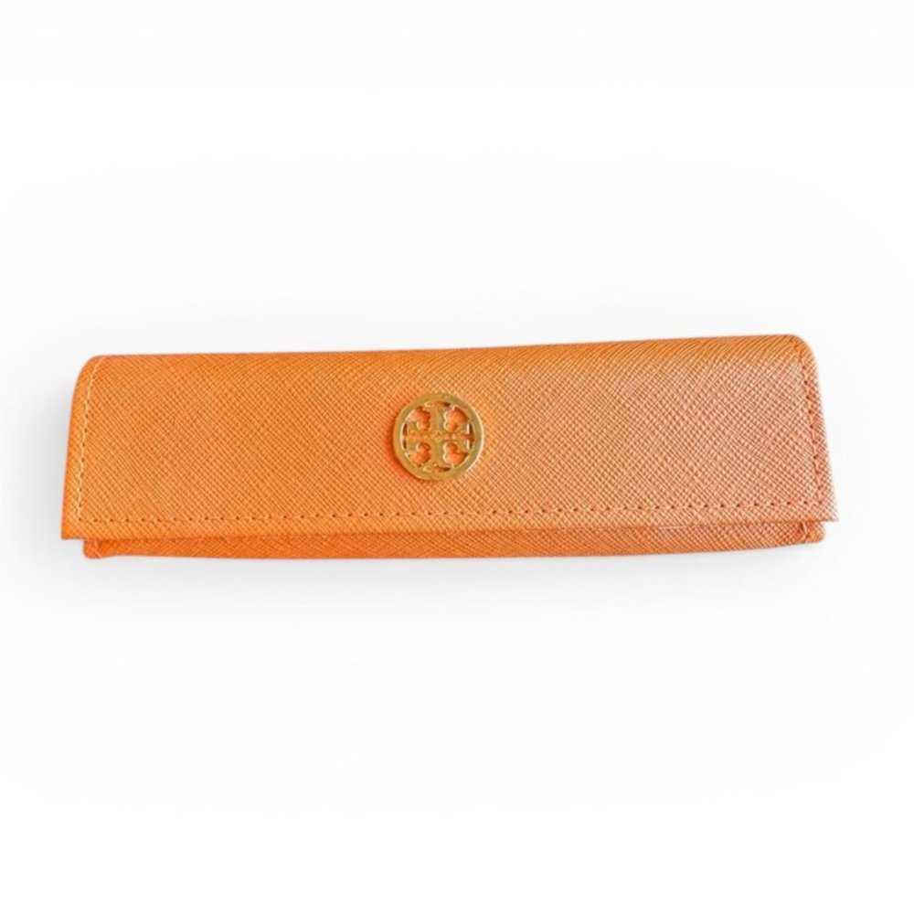 Tory Burch Slim Eyeglasses Case Orange with TB Logo
